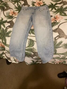 Boyfriend Jeans for Women - Light Blue Relaxed Fit